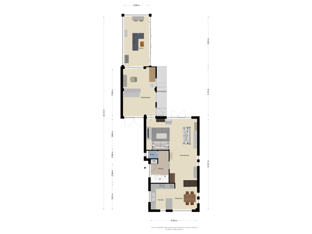 Bekijk plattegrond van Begane grond van Reinaldstraat 43-A