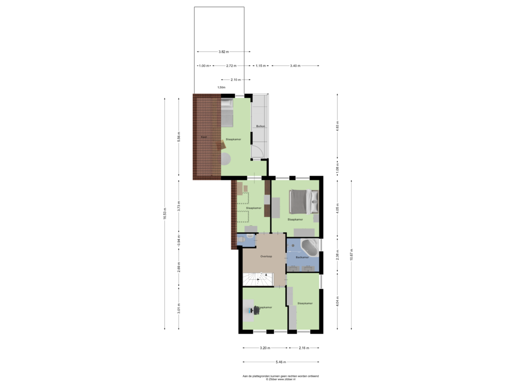 Bekijk plattegrond van Eerste verdieping van Reinaldstraat 43-A