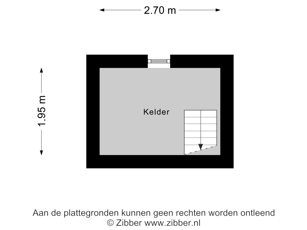 Bekijk plattegrond van Kelder van Hoefweg 4