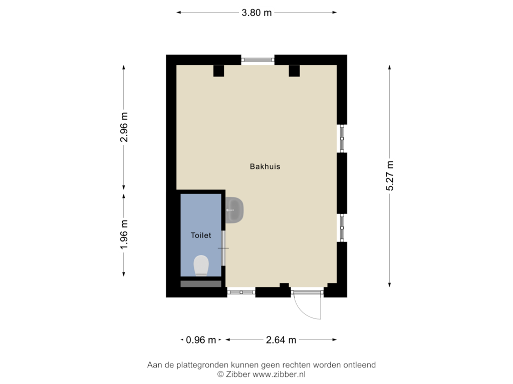 Bekijk plattegrond van Bakhuis van Hoefweg 4