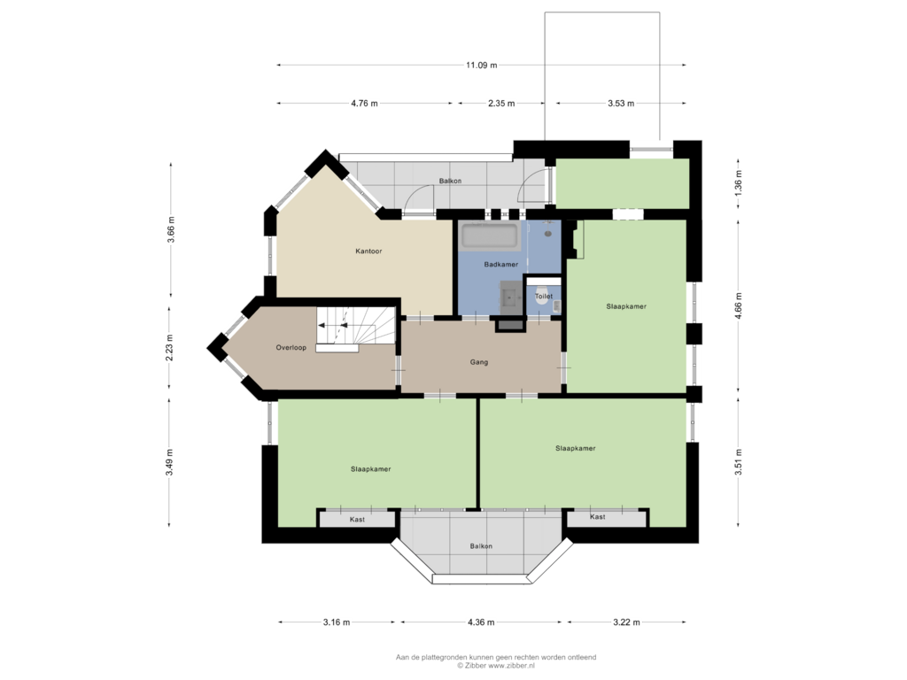 Bekijk plattegrond van Eerste verdieping van Rondelaan 2