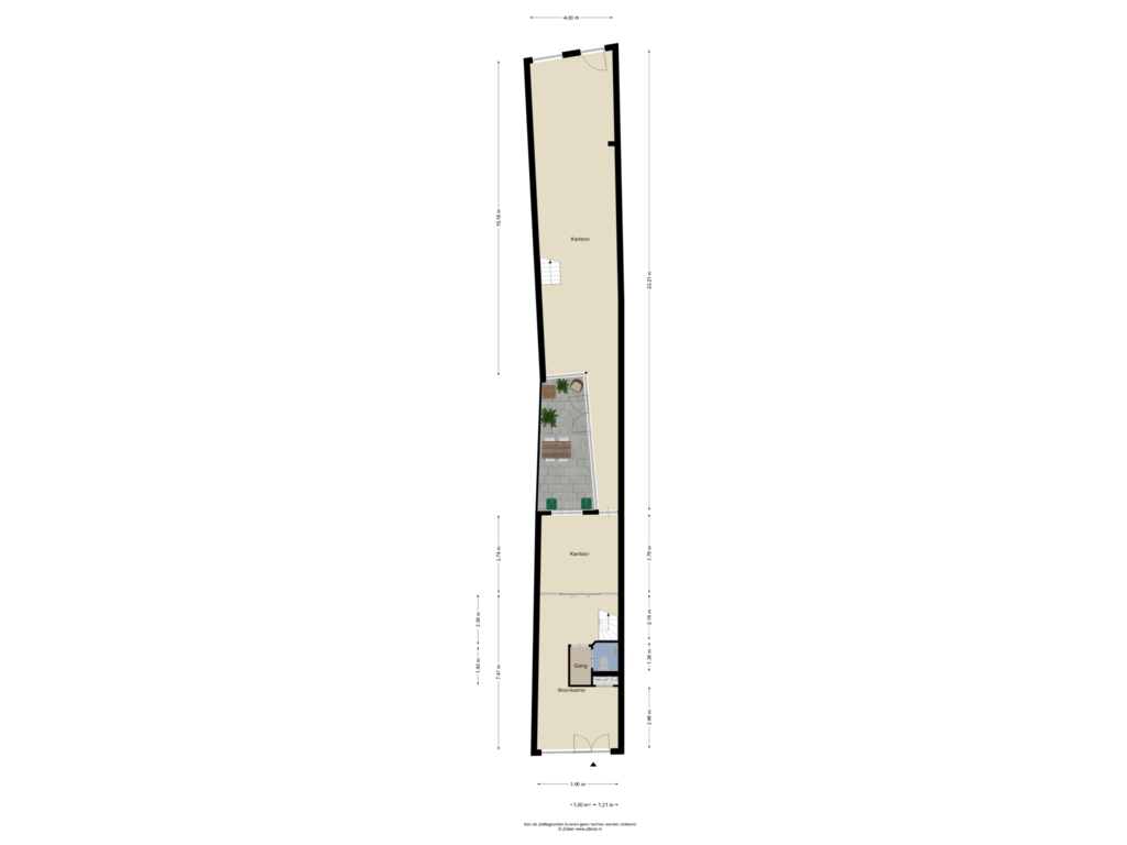 Bekijk plattegrond van Begane grond (Tuin) van Schippersgracht 14