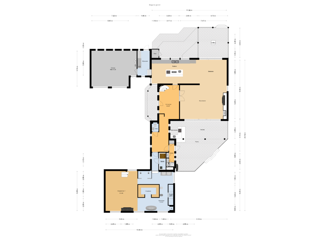 Bekijk plattegrond van Begane grond van Hoogstraat 46