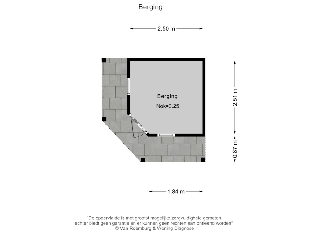 Bekijk plattegrond van Berging van Hoogstraat 46