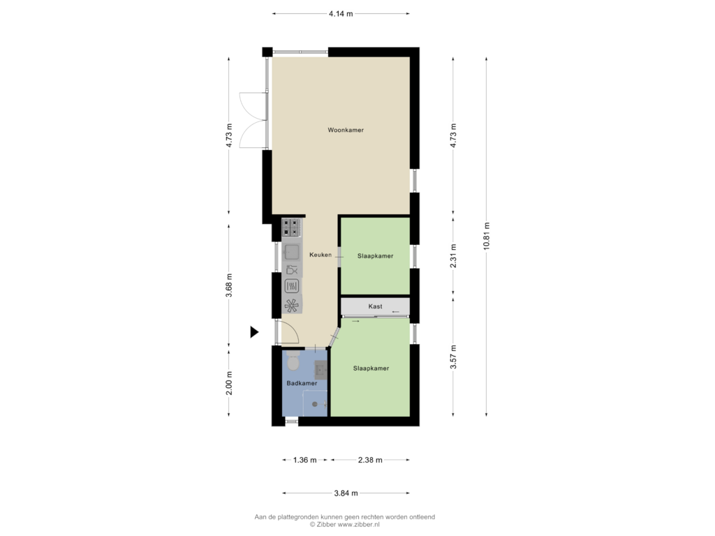 Bekijk plattegrond van Begane grond van Hulckesteijn - Sur le Pont 3