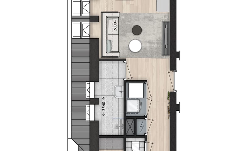 Bekijk foto 6 van Rechter gebouw tweede verdieping (Bouwnr. 8)