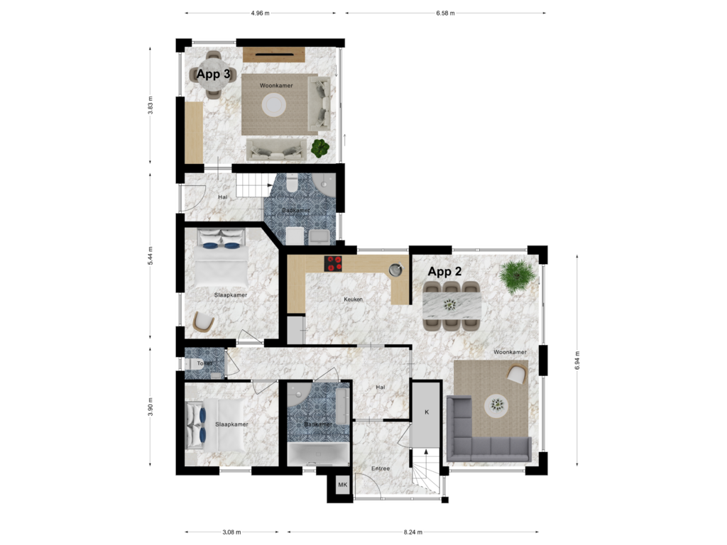 Bekijk plattegrond van Begane Grond van Mr. P.C. Hennequinlaan 21