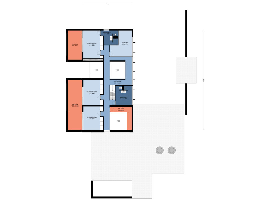 Bekijk plattegrond van 1e Verdieping van Laan van Napoleon 15