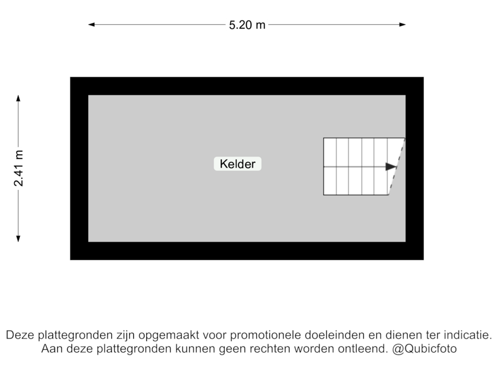 View floorplan of Kelder of Kruisstraat 7