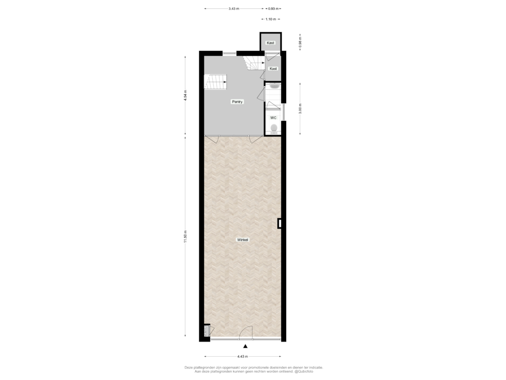 View floorplan of Begane Grond of Kruisstraat 7