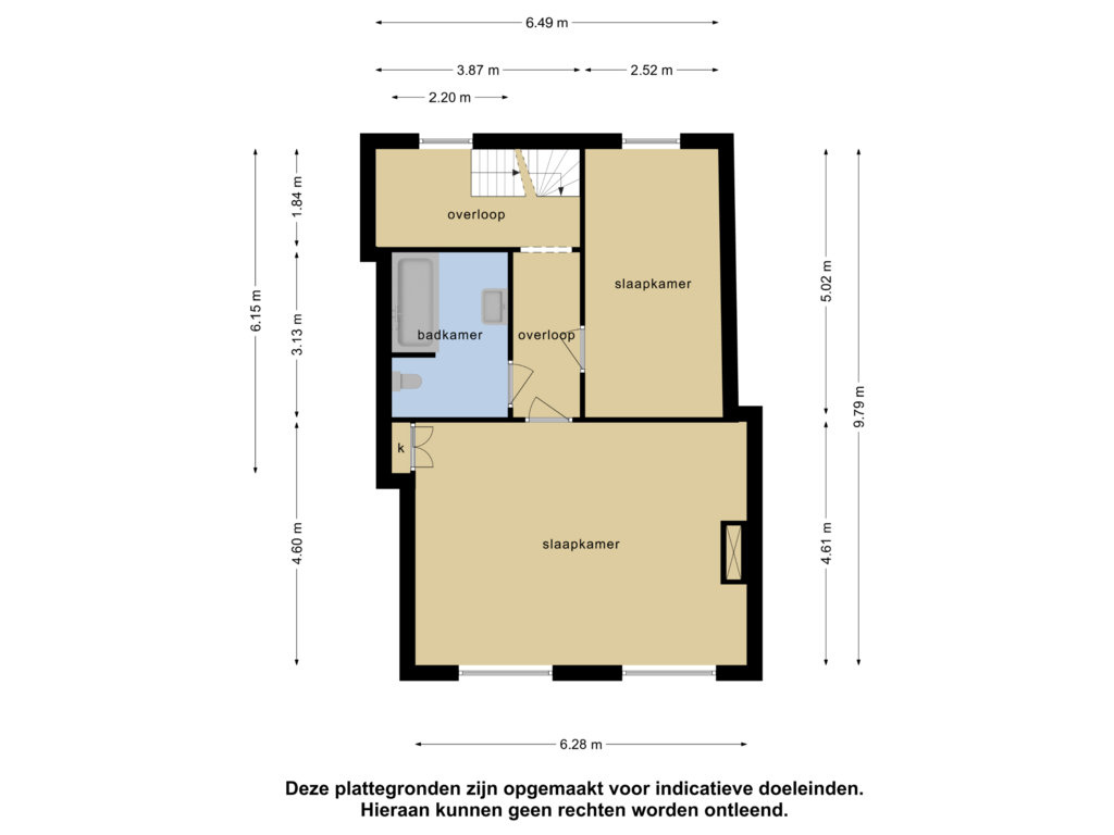 Bekijk plattegrond van 1e verdieping van Noordstraat 5