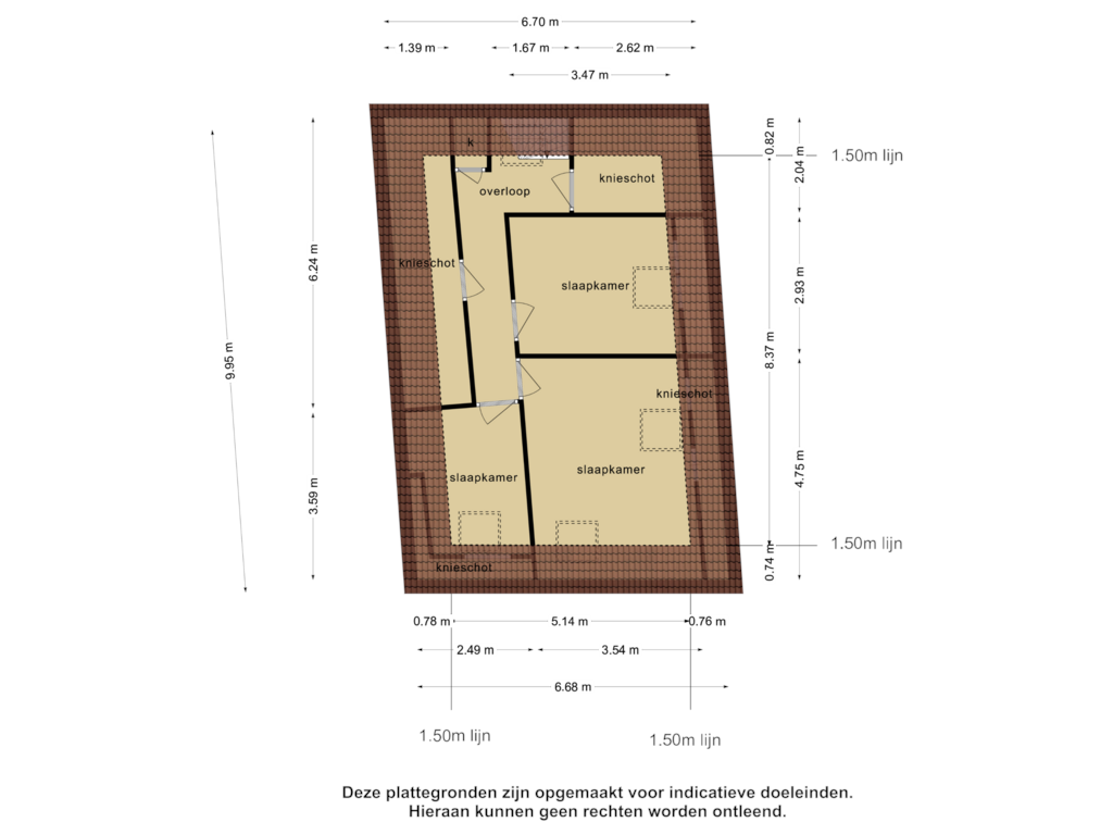 Bekijk plattegrond van 2e verdieping van Noordstraat 5