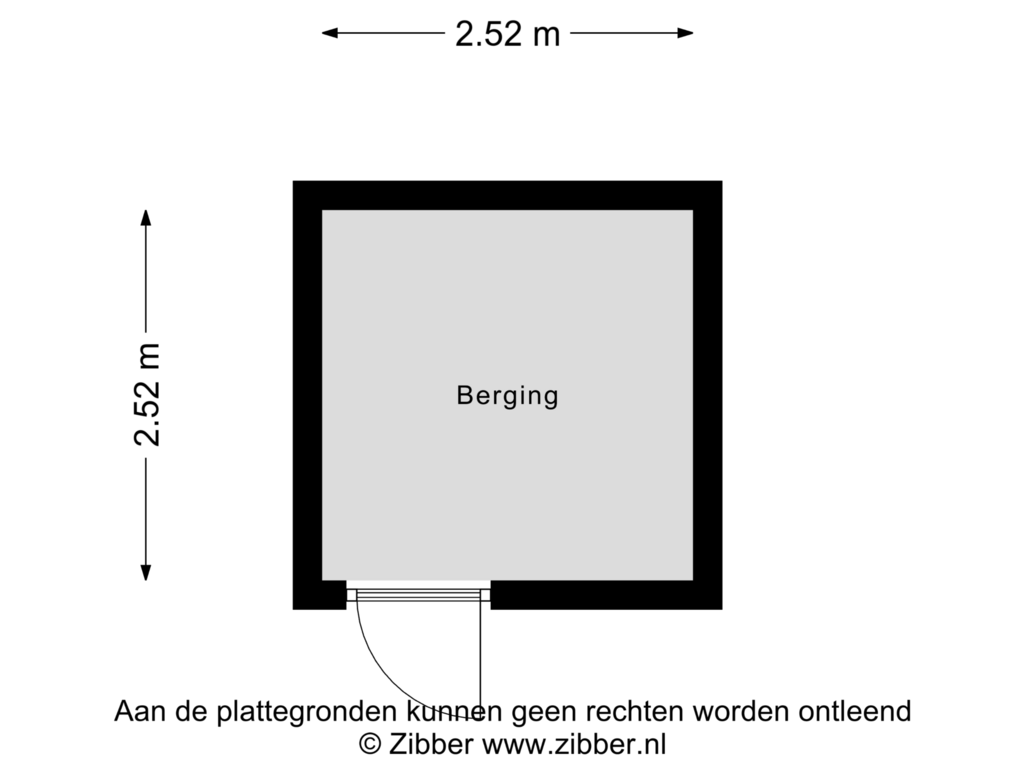 Bekijk plattegrond van Berging van Bergwei 9