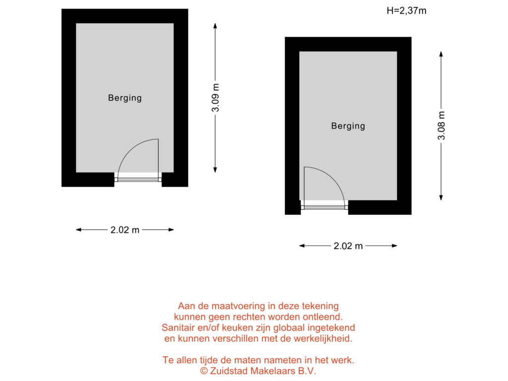 View floorplan of Tapuitstraat 24-C - Bergingen of Tapuitstraat 24-C