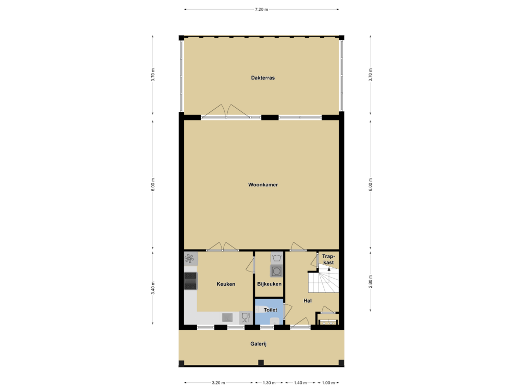 View floorplan of Begane Grond of Amaryllisstraat 16