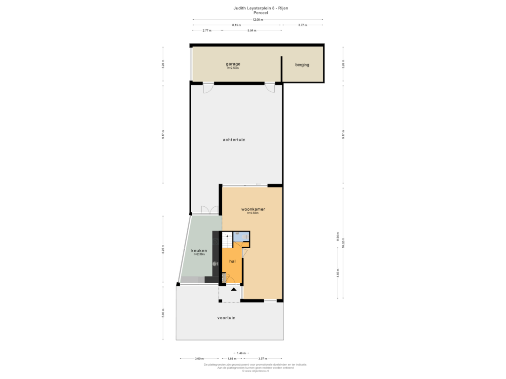 Bekijk plattegrond van PERCEEL van Judith Leysterplein 8