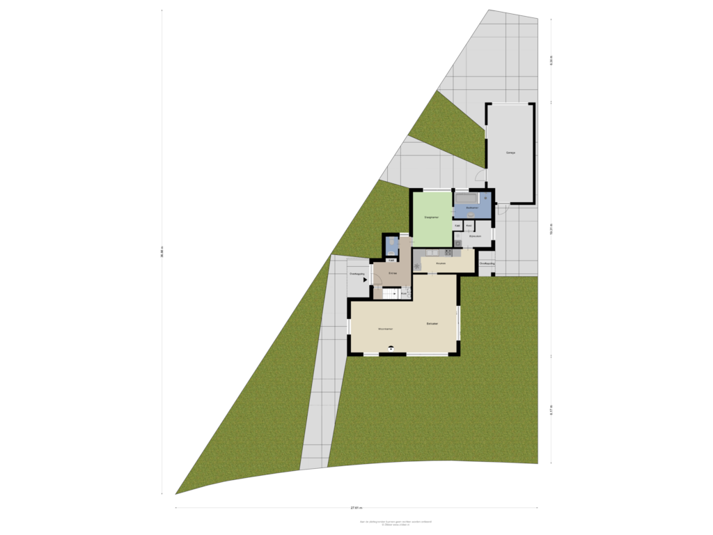 Bekijk plattegrond van Begane grond_tuin van Zandkampweg 1