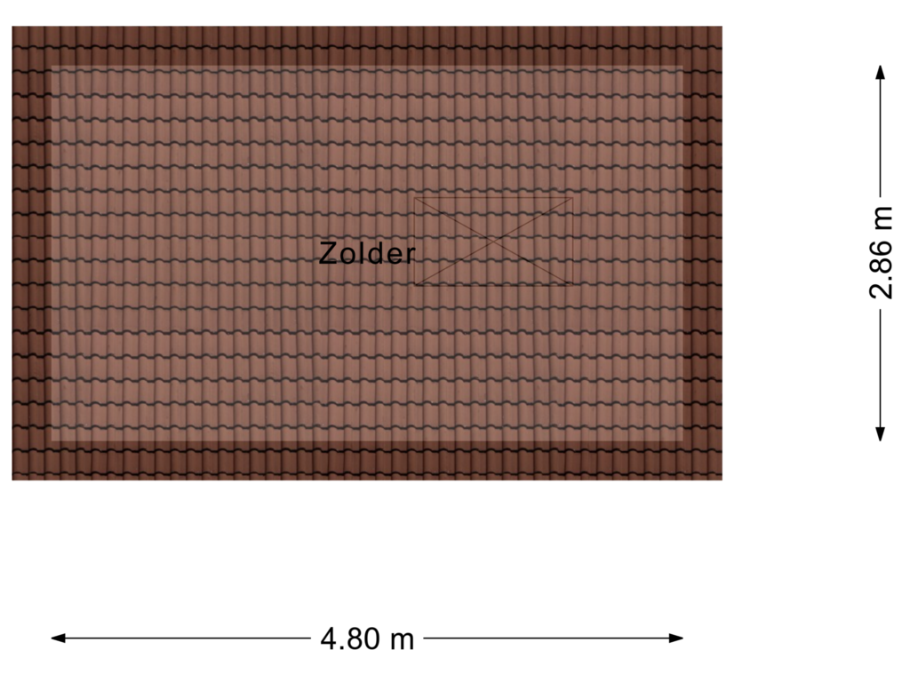 View floorplan of Zolder of Teugenaarsstraat 39