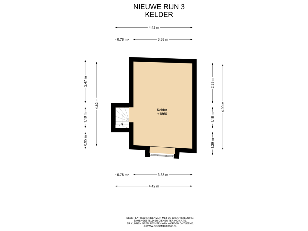 Bekijk plattegrond van Kelder van Nieuwe Rijn 3