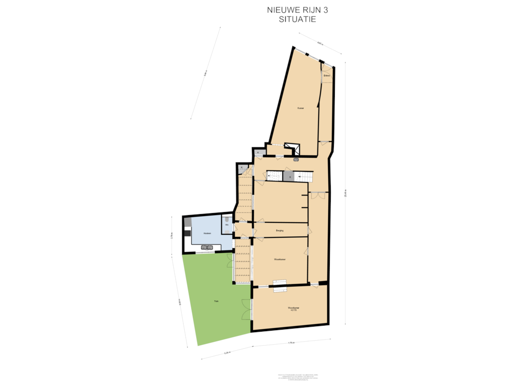 Bekijk plattegrond van Situatie van Nieuwe Rijn 3