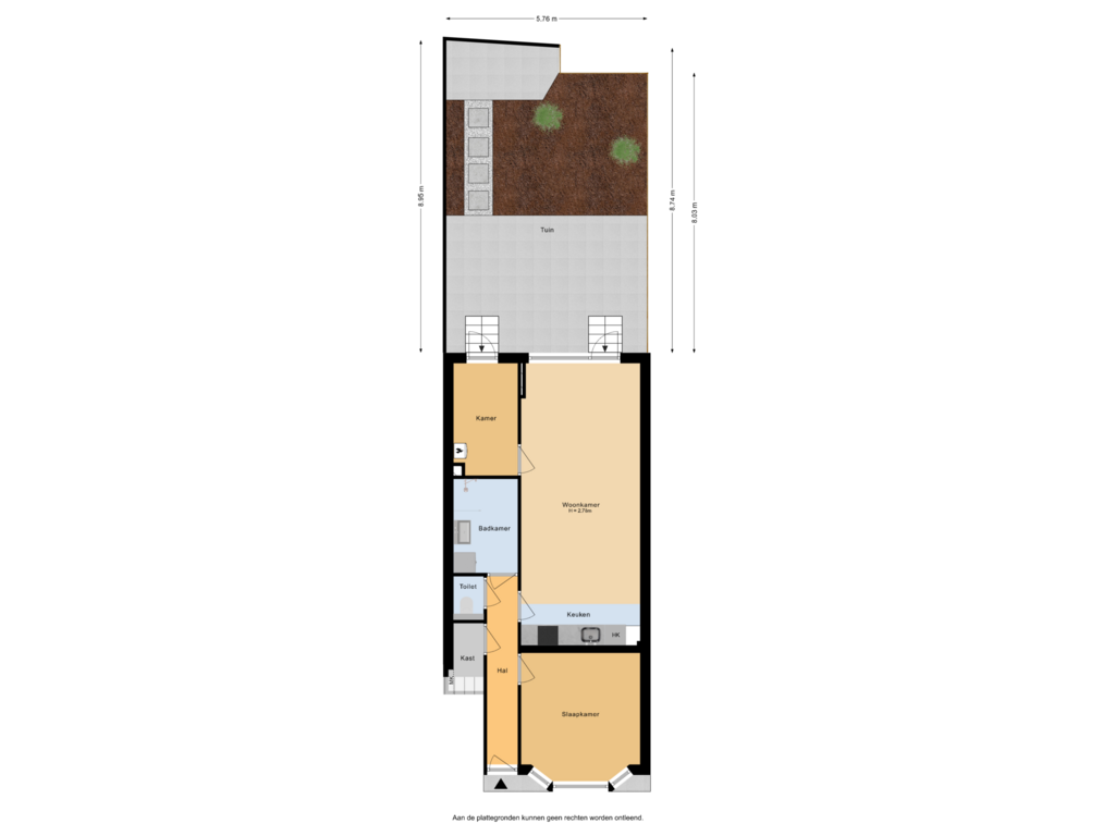 View floorplan of Situatie of Parallelstraat 48-A