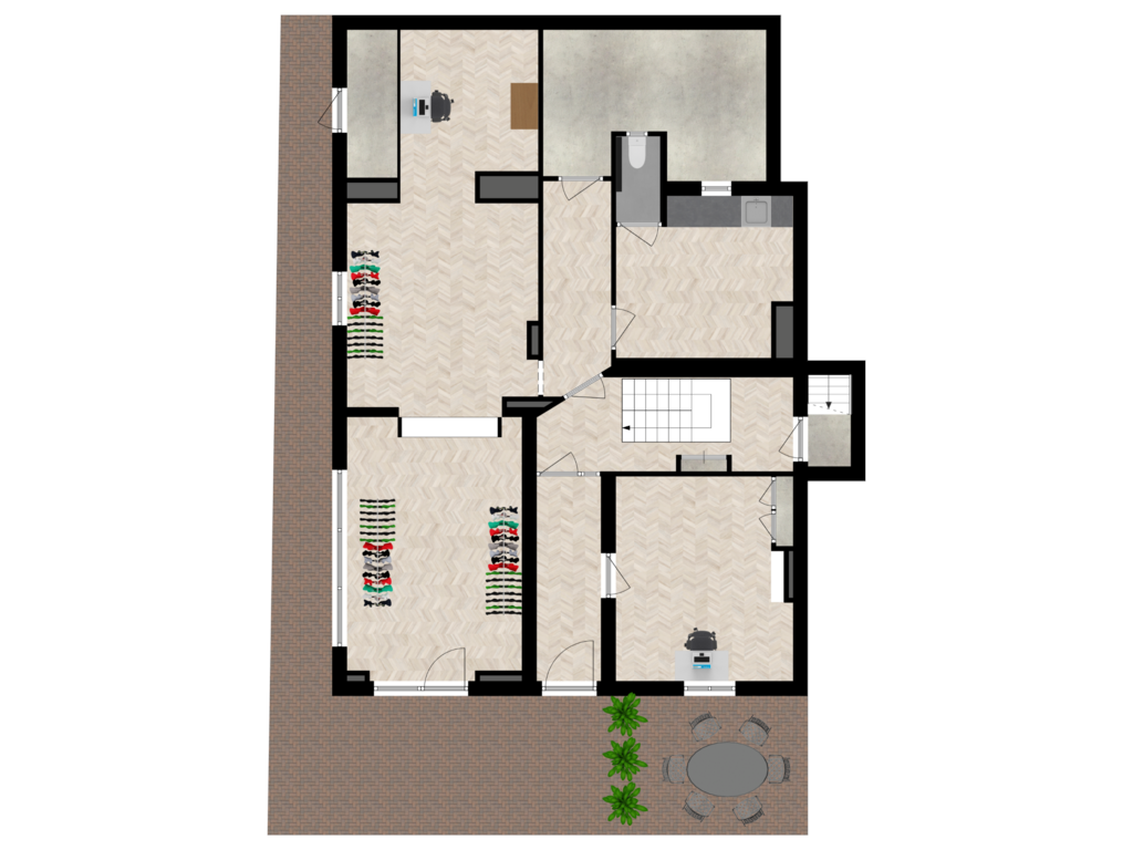 Bekijk plattegrond van Situatie van Vierakkerstraat 15