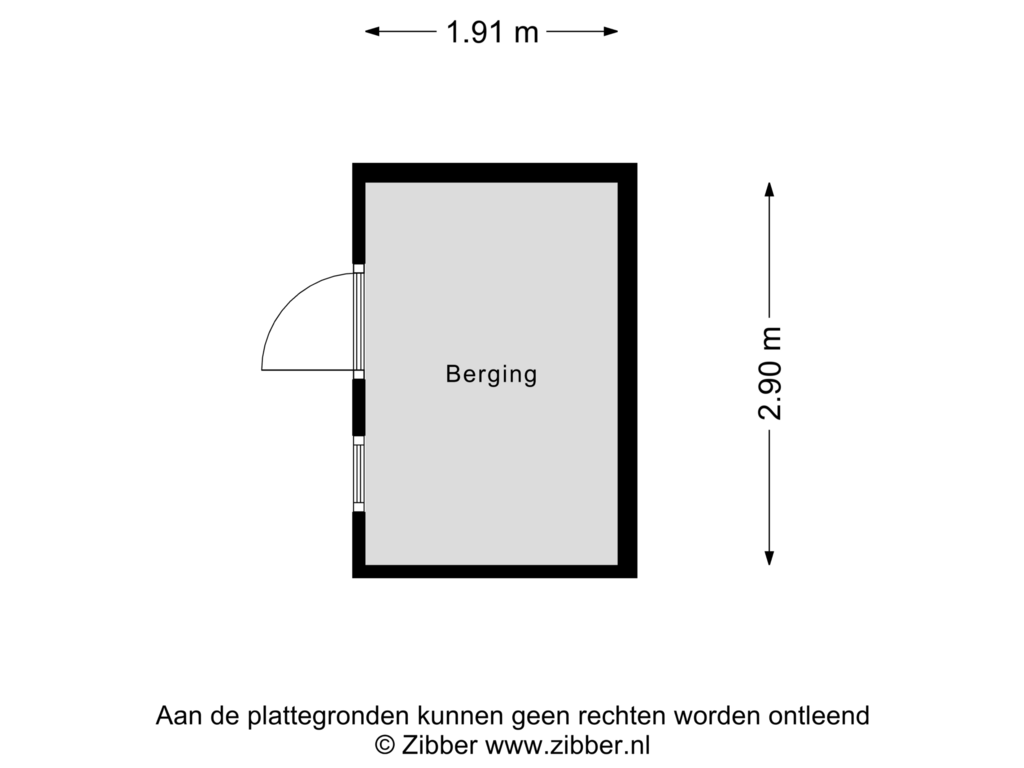 Bekijk plattegrond van Berging van Sluisstraat 67