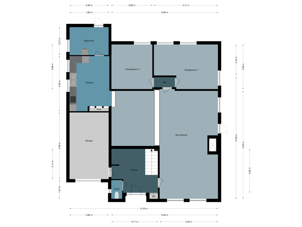 Bekijk plattegrond van Begane Grond van Nieuwland 39