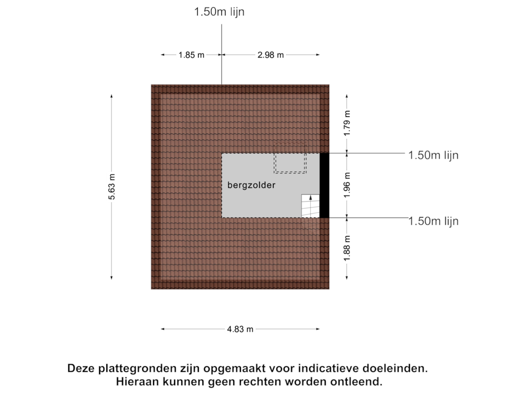 Bekijk plattegrond van 1e verdieping van Buitenplaats Herkingen 6-D