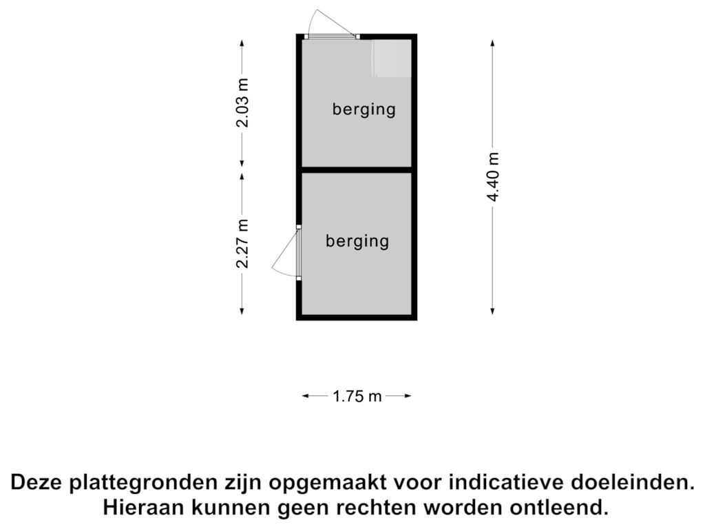 Bekijk plattegrond van Berging van Buitenplaats Herkingen 6-D