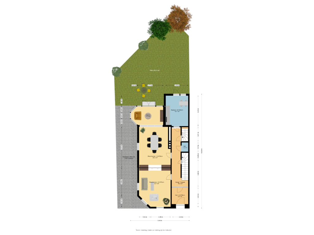 View floorplan of Terrein indeling of Emmapark 12