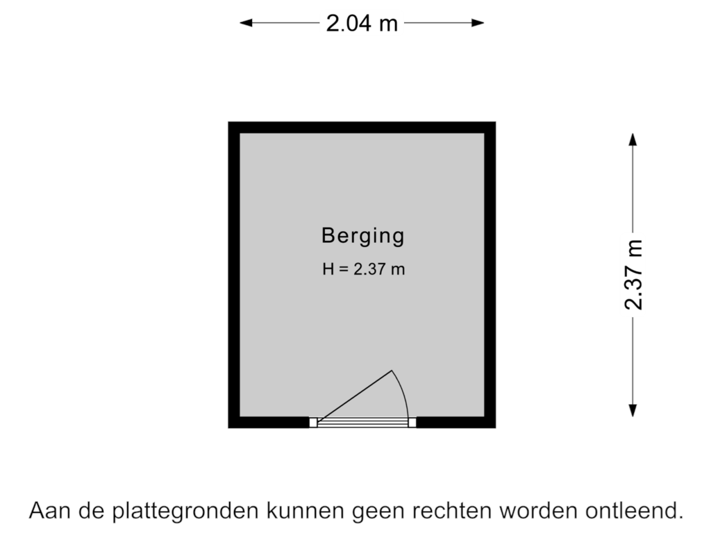 Bekijk plattegrond van Berging van Claes de Vrieselaan 163