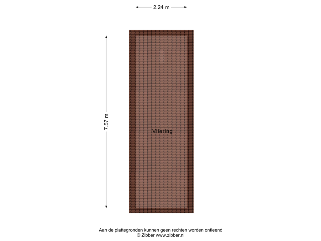 View floorplan of Vliering of Gronausestraat 133