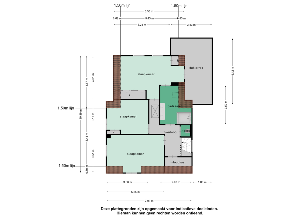 Bekijk plattegrond van 1e verdieping van Steenheuvelsestraat 51