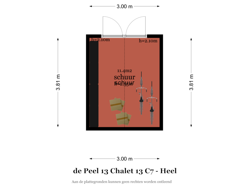 Bekijk plattegrond van SCHUUR van De Peel 13-C7