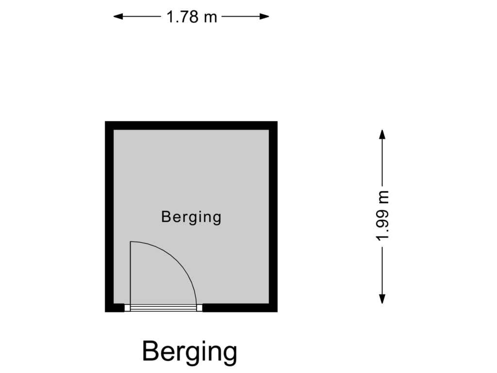 Bekijk plattegrond van Berging van Boulevard Bankert 872