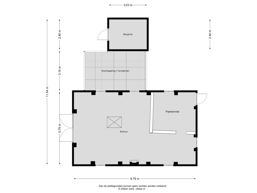 Bekijk plattegrond van Berging van Westervelden 3