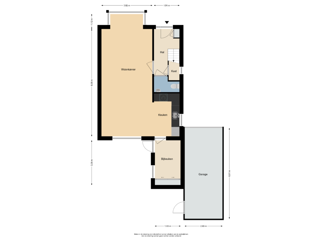 View floorplan of Begane grond of Nieuwe Vlissingseweg 438