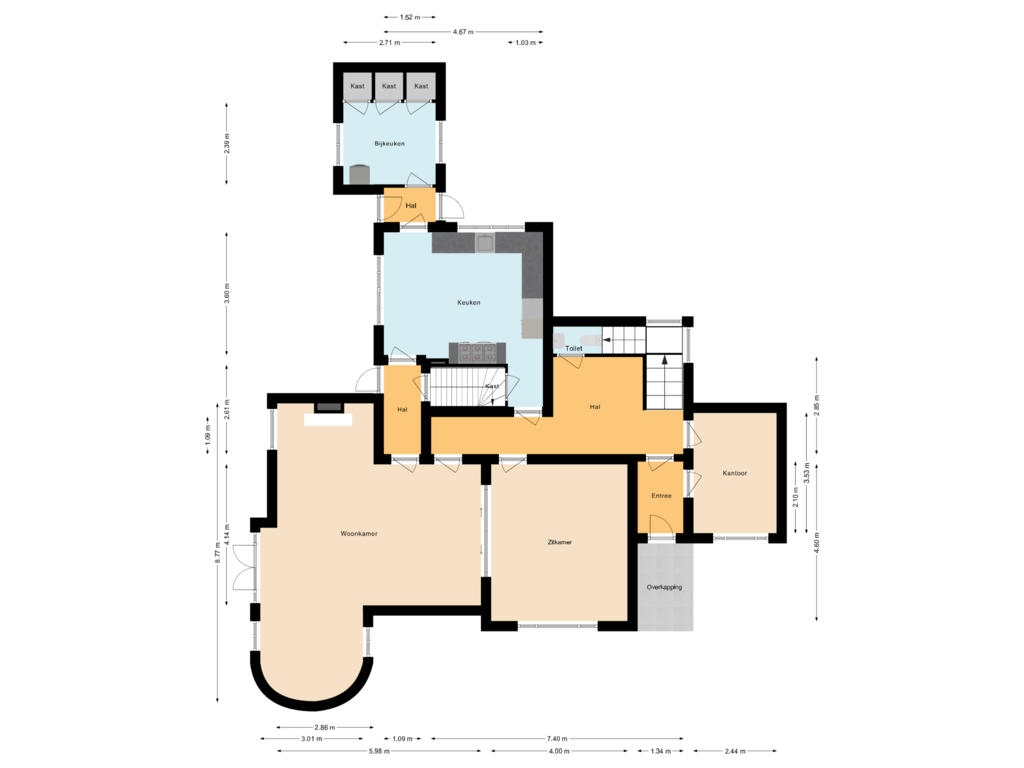 Bekijk plattegrond van Begane grond van Raadhuisstraat 20