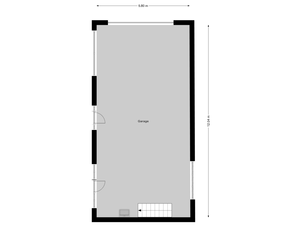 Bekijk plattegrond van Garage van Raadhuisstraat 20