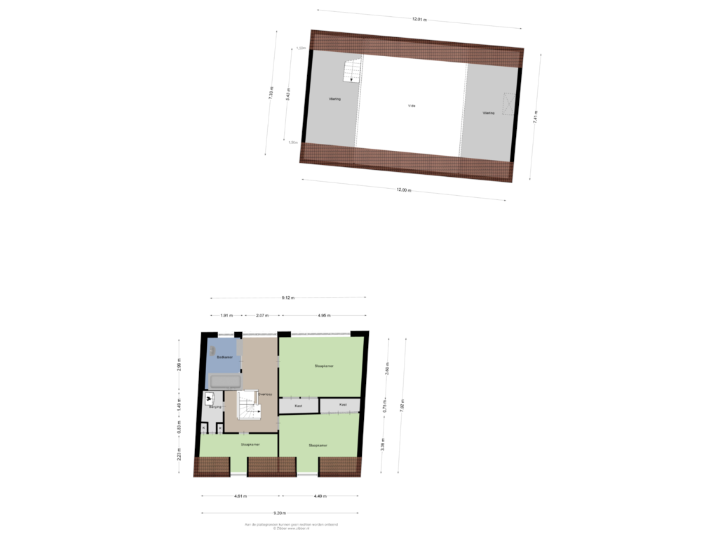 Bekijk plattegrond van Eerste verdieping van Voorstraat 11