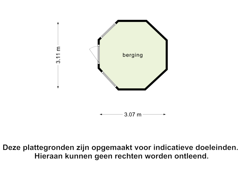 View floorplan of Berging of Gemullehoekenweg 51