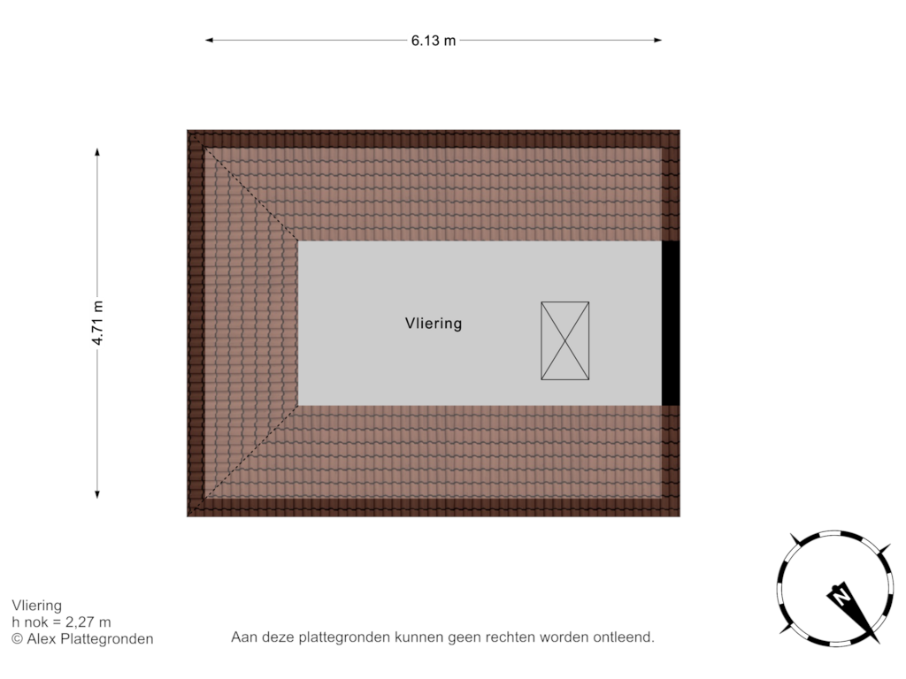 View floorplan of Vliering of Lange Kerkdam 78