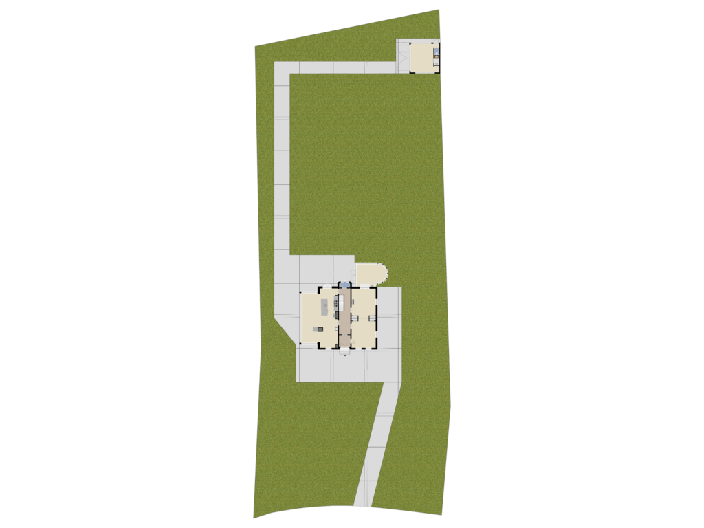 View floorplan of Begane grond-tuin of Kerkbuurt 142