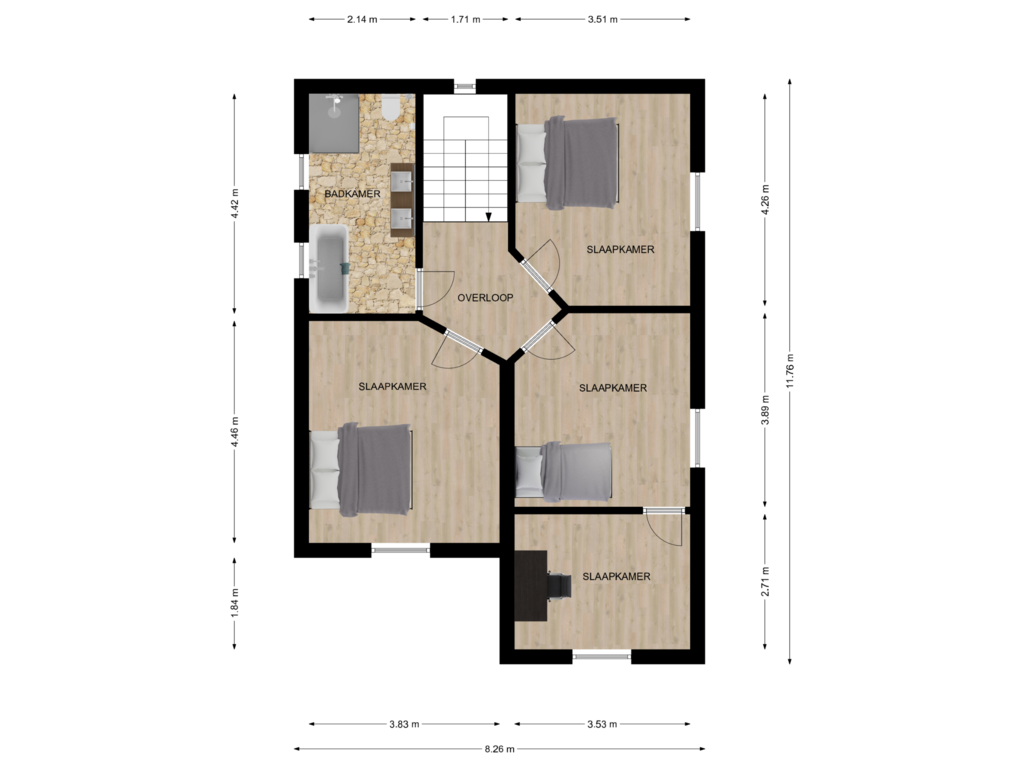 Bekijk plattegrond van Floor 1 van Op de Kamp 1