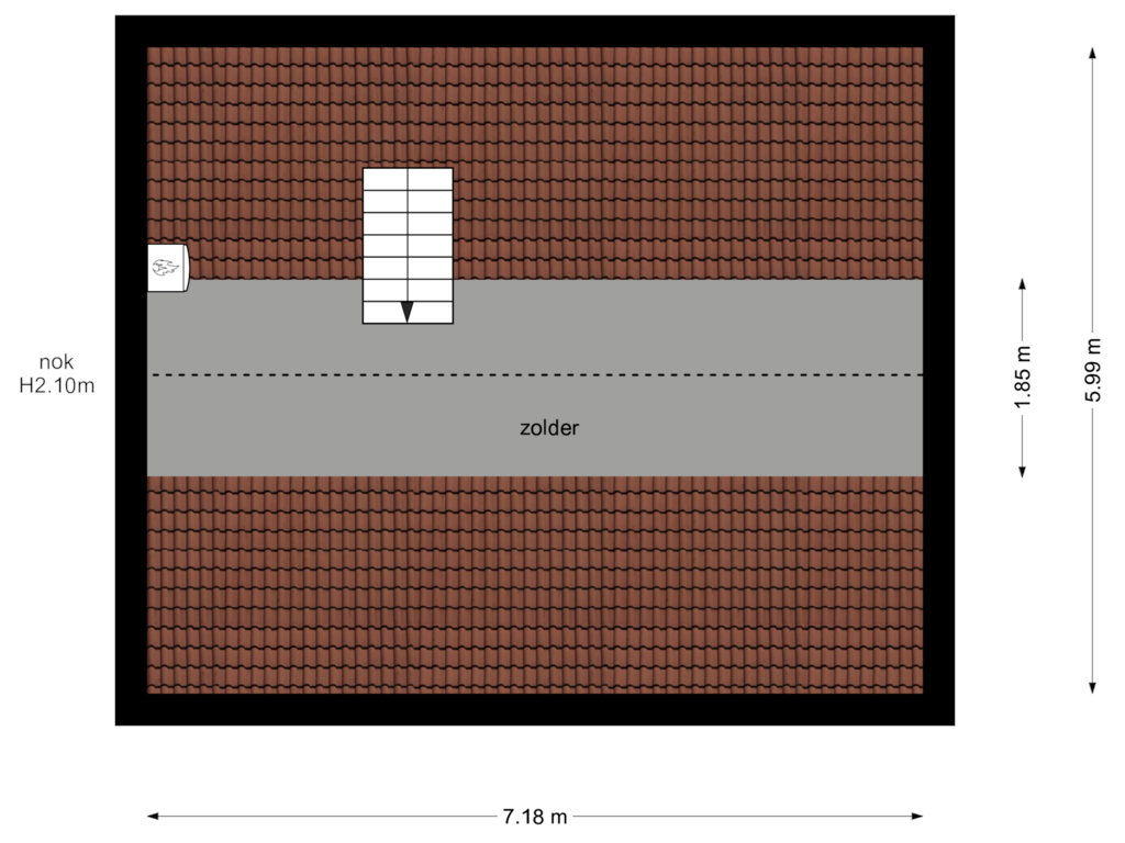 Bekijk plattegrond van Zolder van Pastoor van Sonsbeeckstr 40