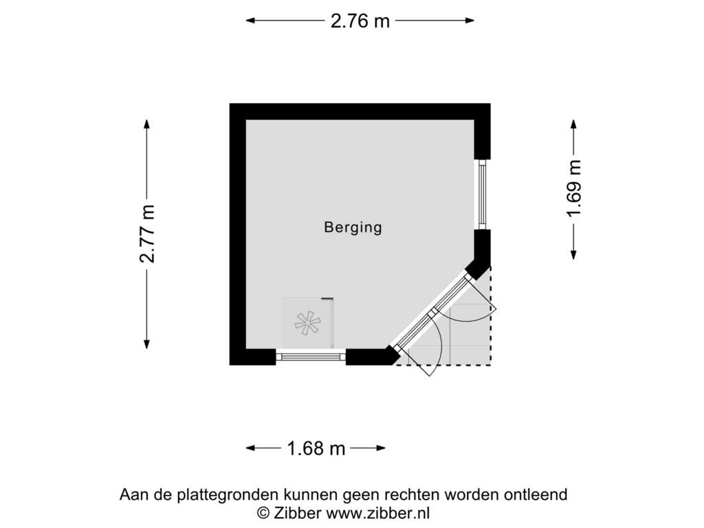 Bekijk plattegrond van Berging van Dorpsstraat 35