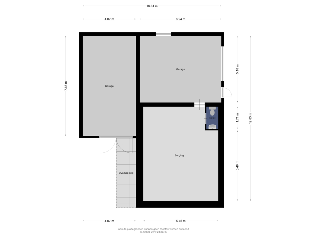 Bekijk plattegrond van Garage van Dorpsstraat 35