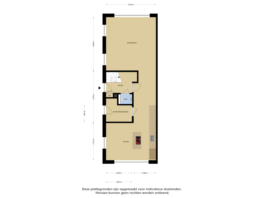 Bekijk plattegrond van Begane Grond van Kemperbergerweg 69