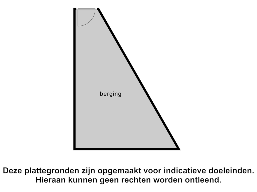 View floorplan of Berging of Deltastraat 2